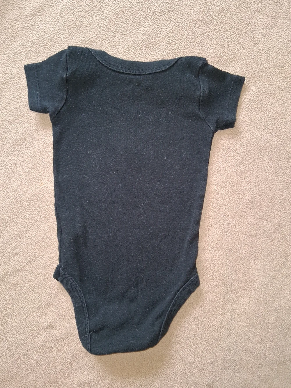 Nike Black Baby Bodysuit with Red Swoosh